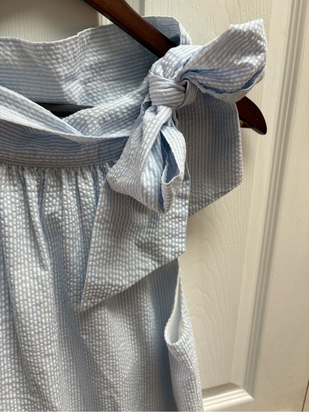 Laroque Light Blue Bow-Shoulder Sundress - Picture 3 of 5